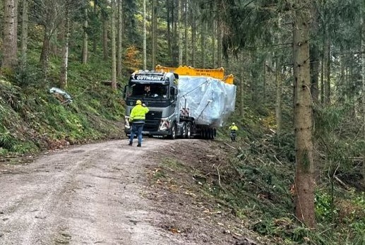 Transport einer Reinigunsmaschine