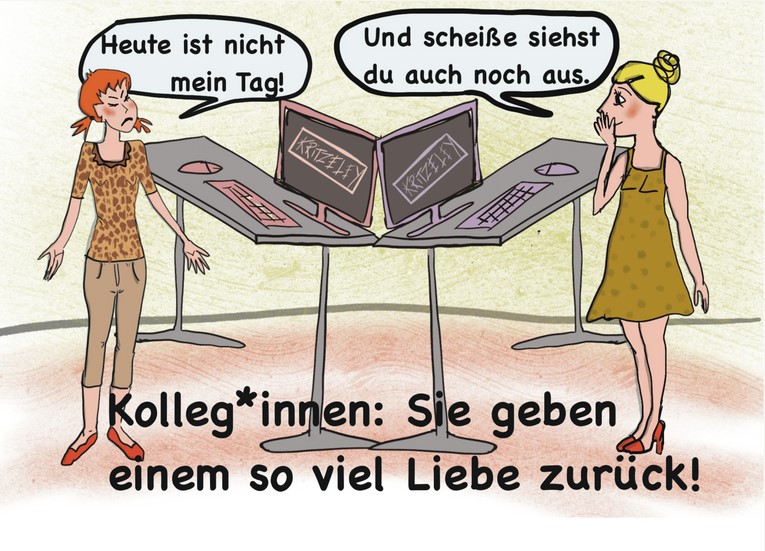 Cartoon von Betti Ley
