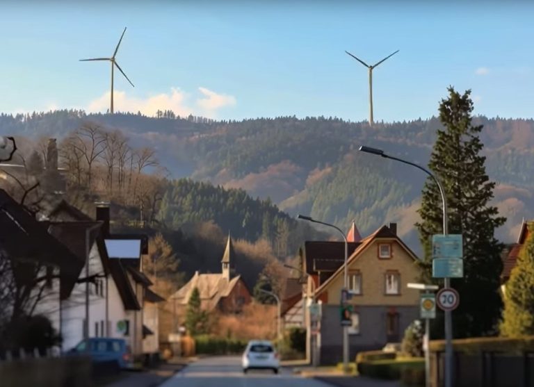 Windpark Schwend in der Visualisierung