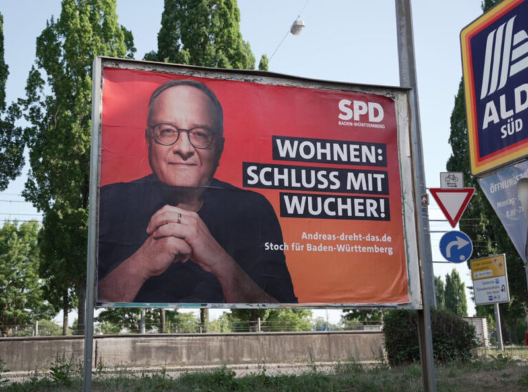 Plakat der Landes-SPD