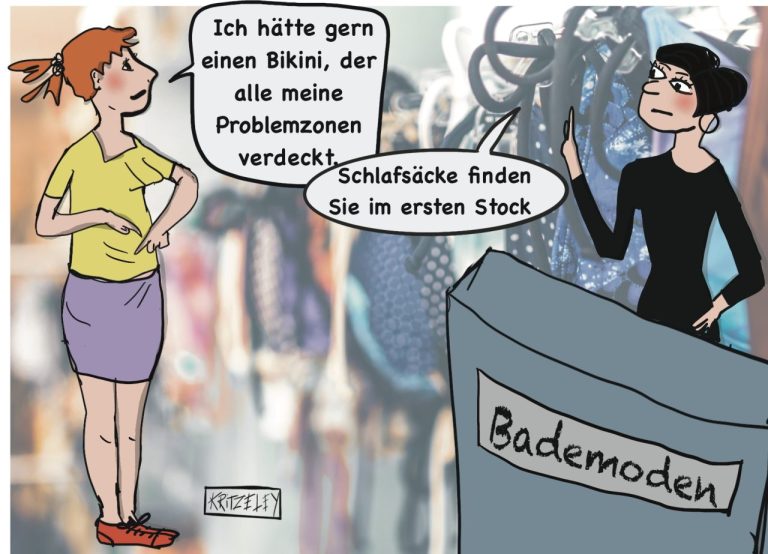 Bikinifigur Urlaub Frauen Shopping