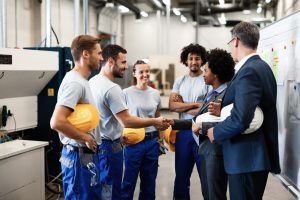 Fachkräfte Migranten Fabrik
