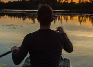 Rheinauenwald Baggersee Ruderer