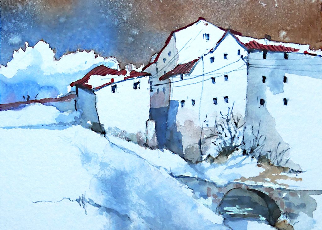 Aquarell von Ewald Weinald