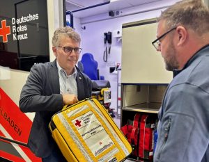 Bernd Mettenleiter beim DRK