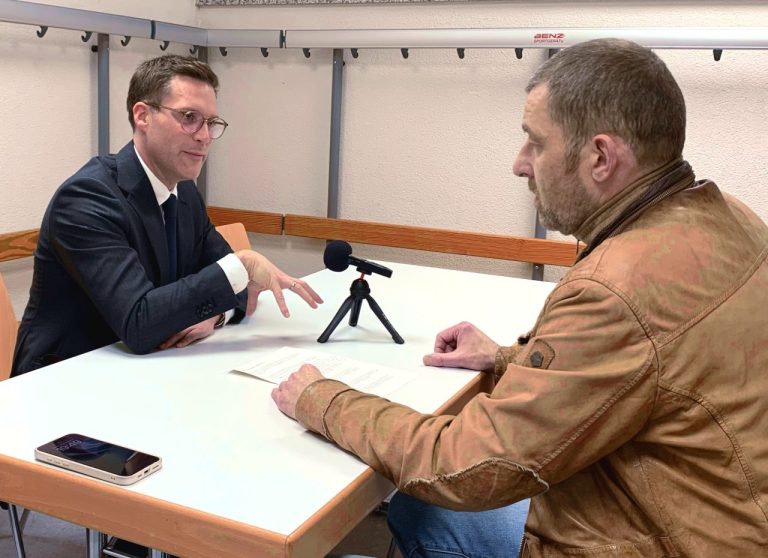 Manuel Hagel und Wolfgang Huber