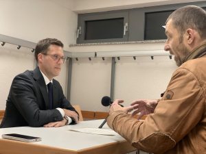 Manuel Hagel und Wolfgang Huber