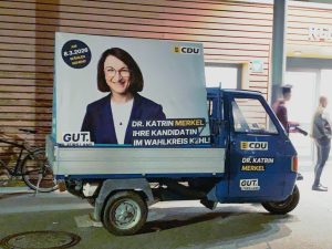 Wahlkampfmobil Dr. Katrin Merkel