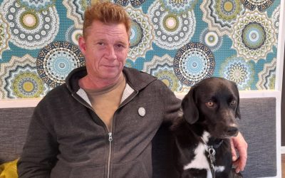 Andi Weide mit Hund Taxido