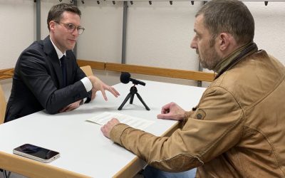 Manuel Hagel und Wolfgang Huber