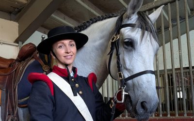 Laura Cassagne mit Pferd