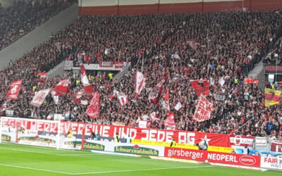 Stehtribüne im Europa-Park-Stadion