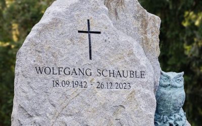 Grab von Wolfgang Schäuble