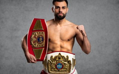 Profi-Boxer Vedat Deniz mit WBU-Gürtel
