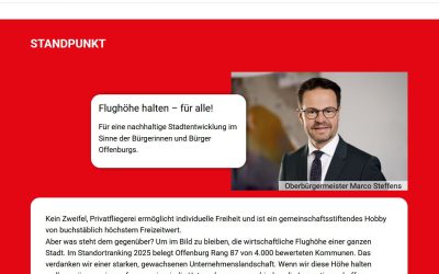 Website der Stadt Offenburg
